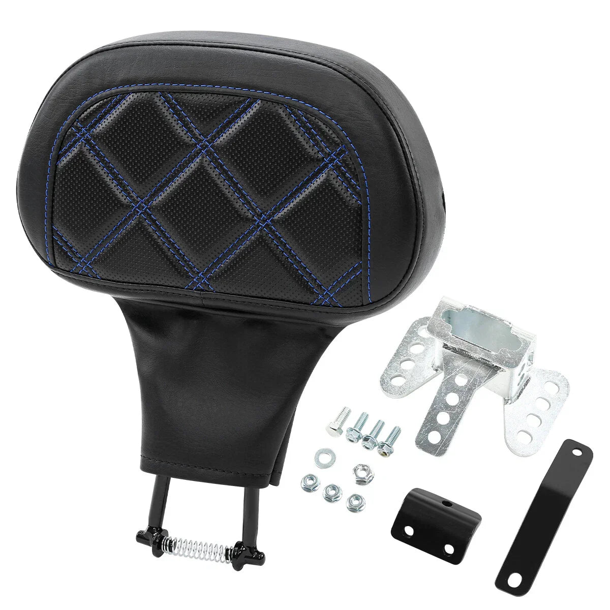 Black Driver Backrest Pad for Harley Touring CVO Road Street Glide (1988-2023)