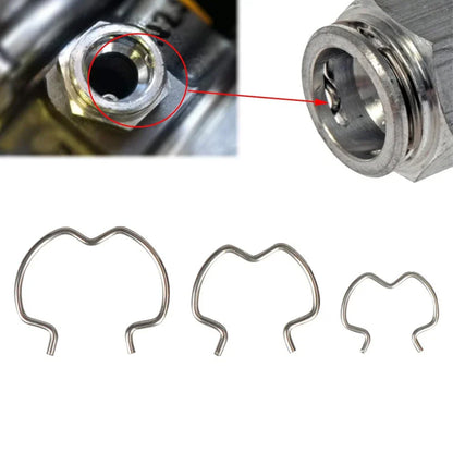 18 Pcs Quick Connector Clips 3/8" 1/2" 5/8" for Transmission Cooler Line