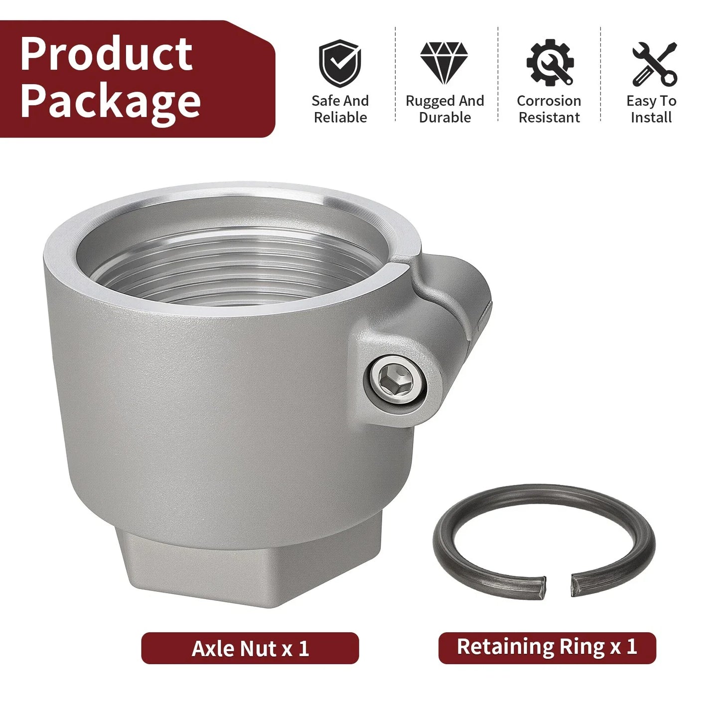 Axle Nut w/ Ring for Polaris Trail Blazer 250/330 Scrambler 500