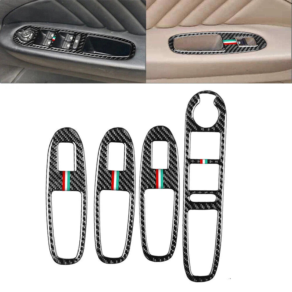 4 x Window Lift Switch Button Panel Cover Trim for Alfa Romeo 159 (2004-2012)
