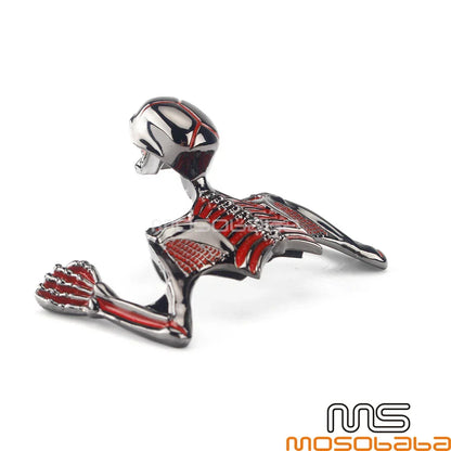 7" Headlight Visor & Skull Ornament for Sportster Bobber