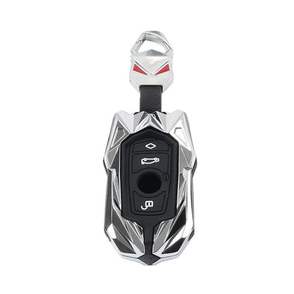 Silver Remote Key Fob Cover for BMW 1 2 3 4 5 6 7 Series X3 X4 M2 M3 M4 M5 M6