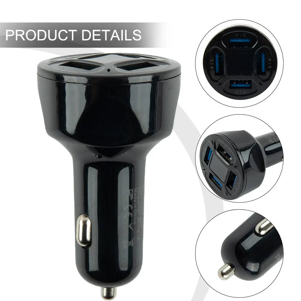 12-24V 3.1A Fast Car Charger for Vehicle