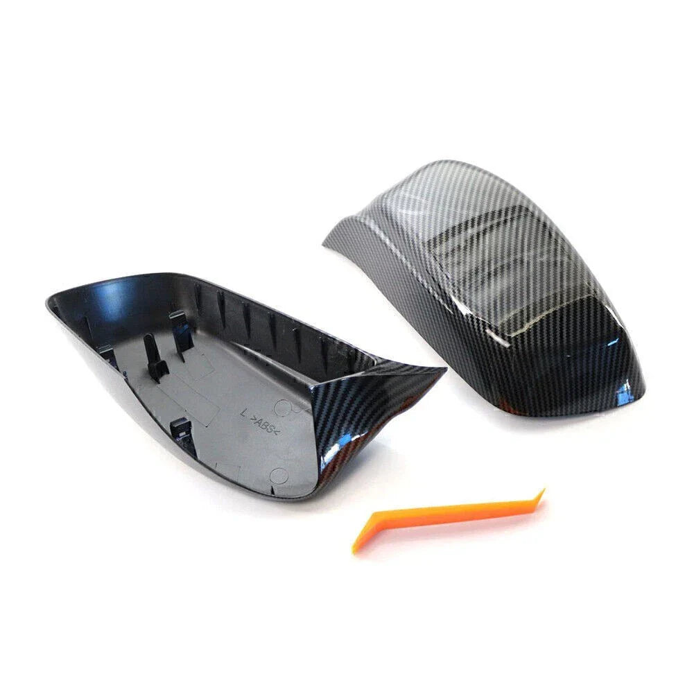 M Style Side Rearview Mirror Cover Caps for BMW 5 6 Series (2003-2010)