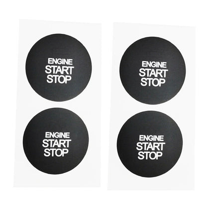 2 x Ignition Stop Switch Button Repair Sticker Vinyl for Hyundai ix35