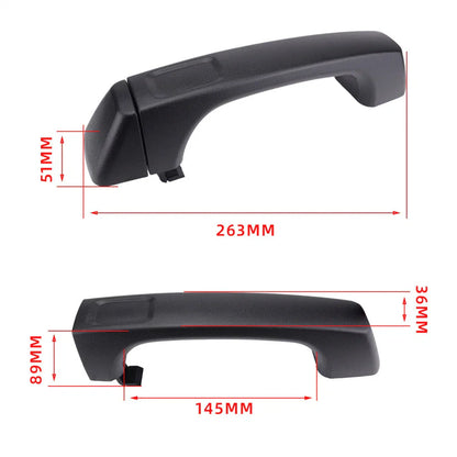 Black Exterior Door Handle for Hummer H3 H3T (2006-2010)