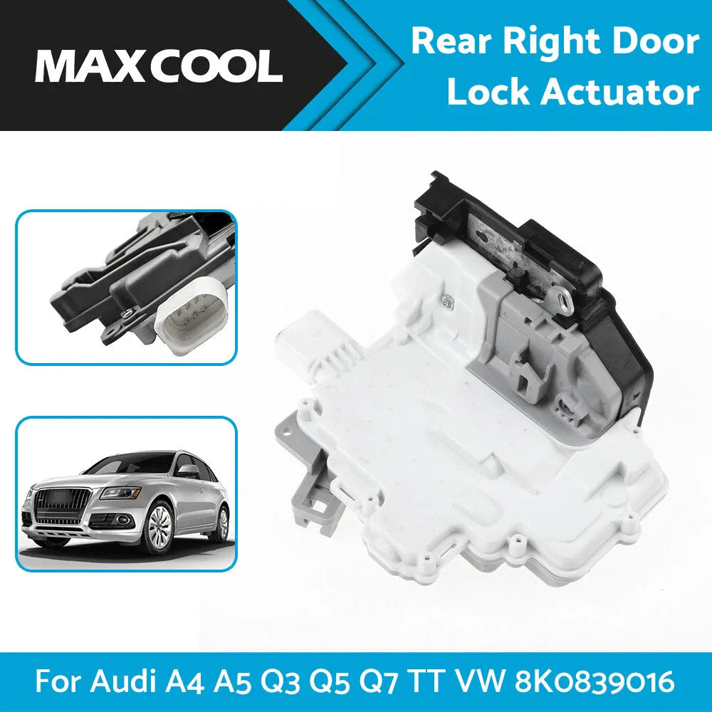 Rear Right Door Lock Actuator for Audi A4 A5 Q3 Q5 Q7 TT VW (2008-2020)