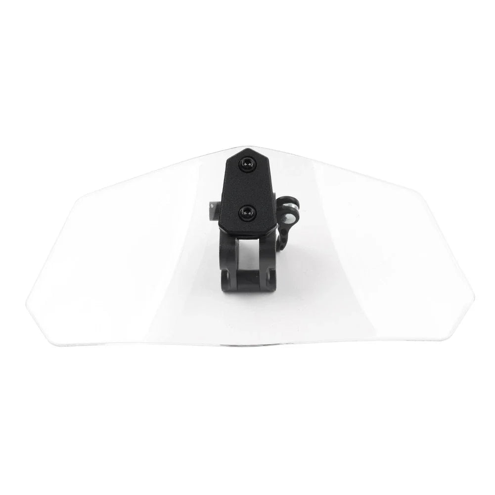Clear Clip-On Windshield Extension Air Deflector for Universal Adjustable Motor