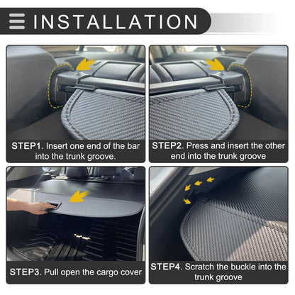 Retractable Cargo Cover for Honda CR-V Trunk Parcel Shelf Black Carbon Fiber
