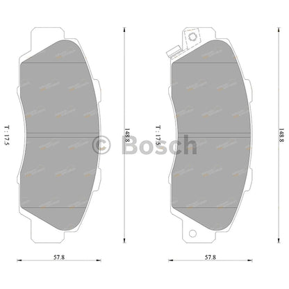 Wagner Front Disc Brake Pad Set for Honda NSX NA 3.0L (1991-2000)