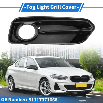1 x Front Right Fog Light Grill for BMW 1 Series (2015 - 2018) Black