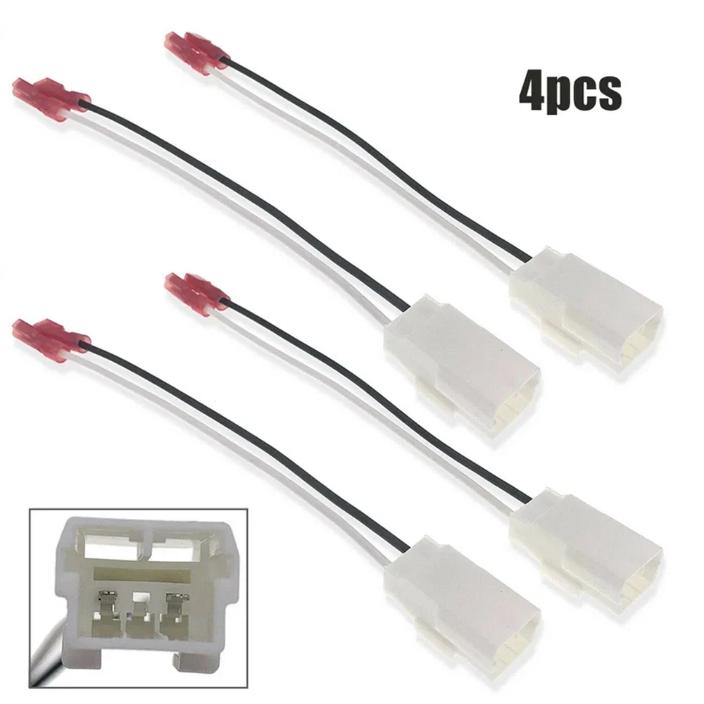 4 x Speaker Wiring Harness Adapter Connector for Chrysler Dodge Caliber (2007-2012)