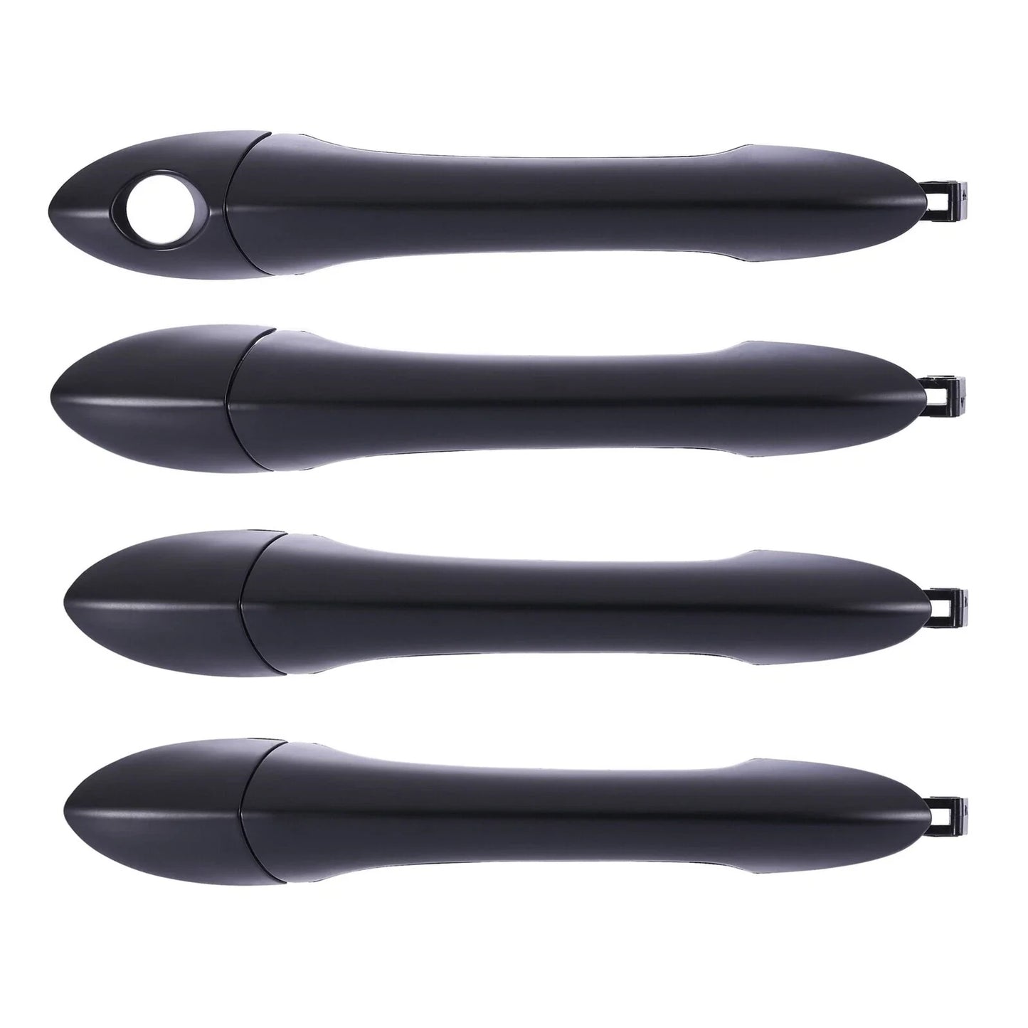 4pc Front/Rear Left & Right Outer Door Handles Blk Hyundai Sonata (2010–2014)
