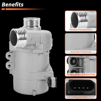 Electric Engine Water Pump 3.0L L6 for BMW 128i Convertible (E88)