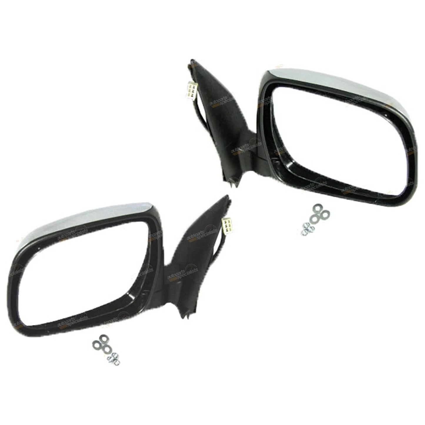 LH+RH Chrome Electric Power Mirrors 2 x for Toyota Hilux (2005–2011)