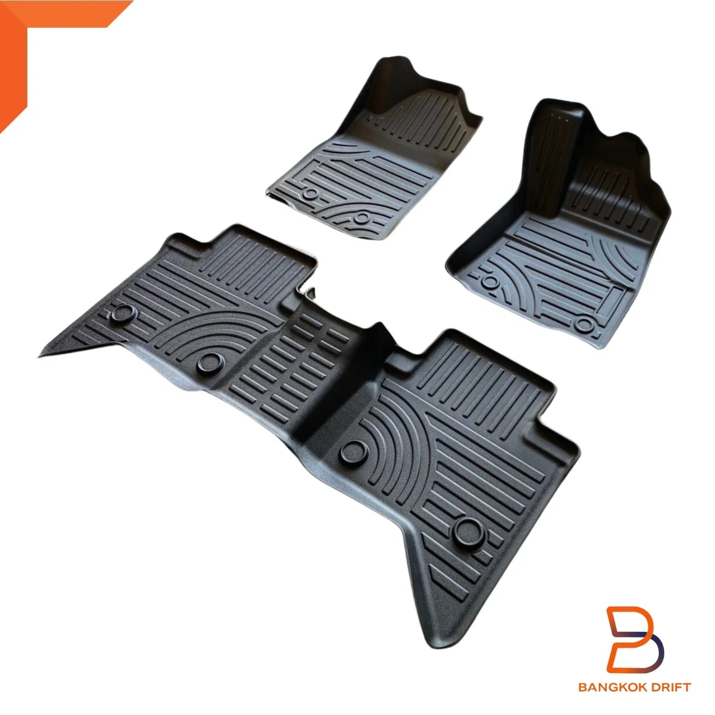 Premium 3D TPE All Weather Floor Mats for Toyota Hilux Ute Revo (15-25)