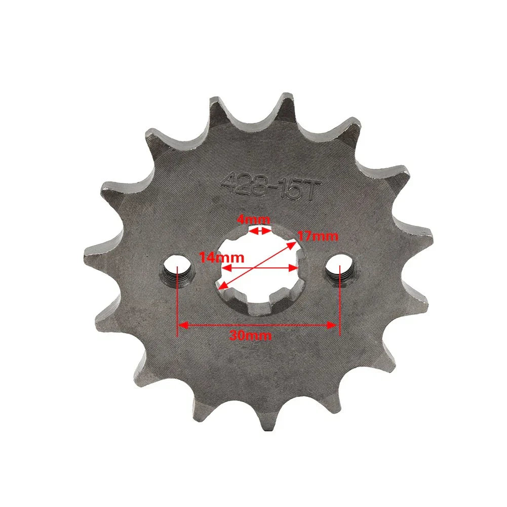 17mm 13T Front Sprocket for 110CC 125CC ATV Pit Dirt Quad Bike