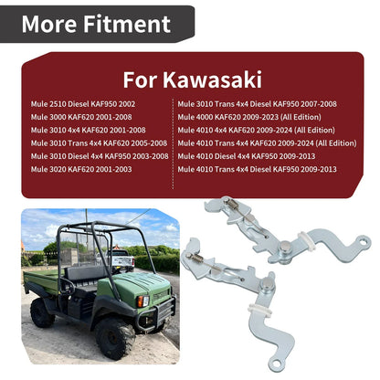2 x Left & Right Brake Lever Bracket for Kawasaki Mule (1999–2010)