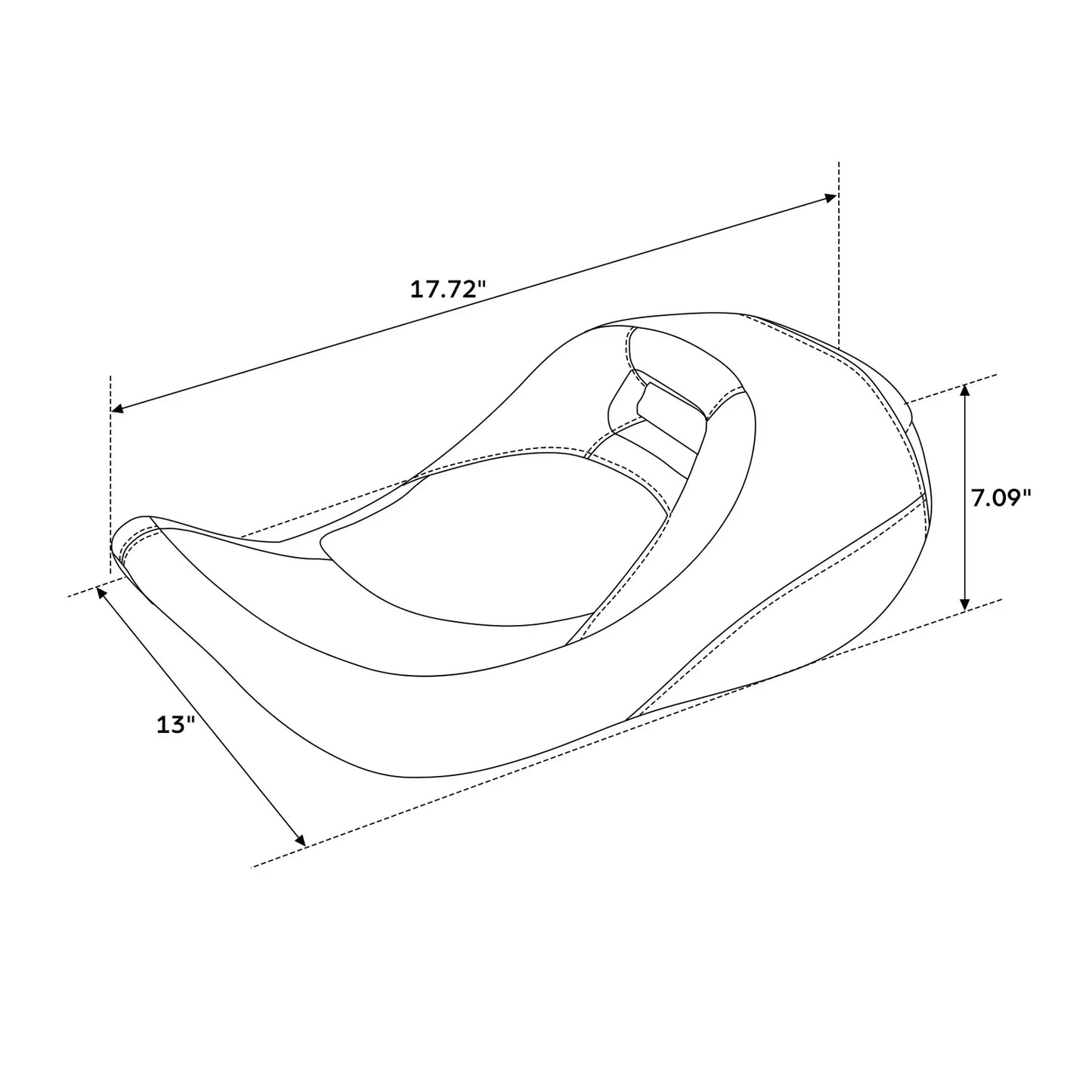 Seat Solo Rider Driver for Harley Touring Road Glide Baggers (2008 - 2024)