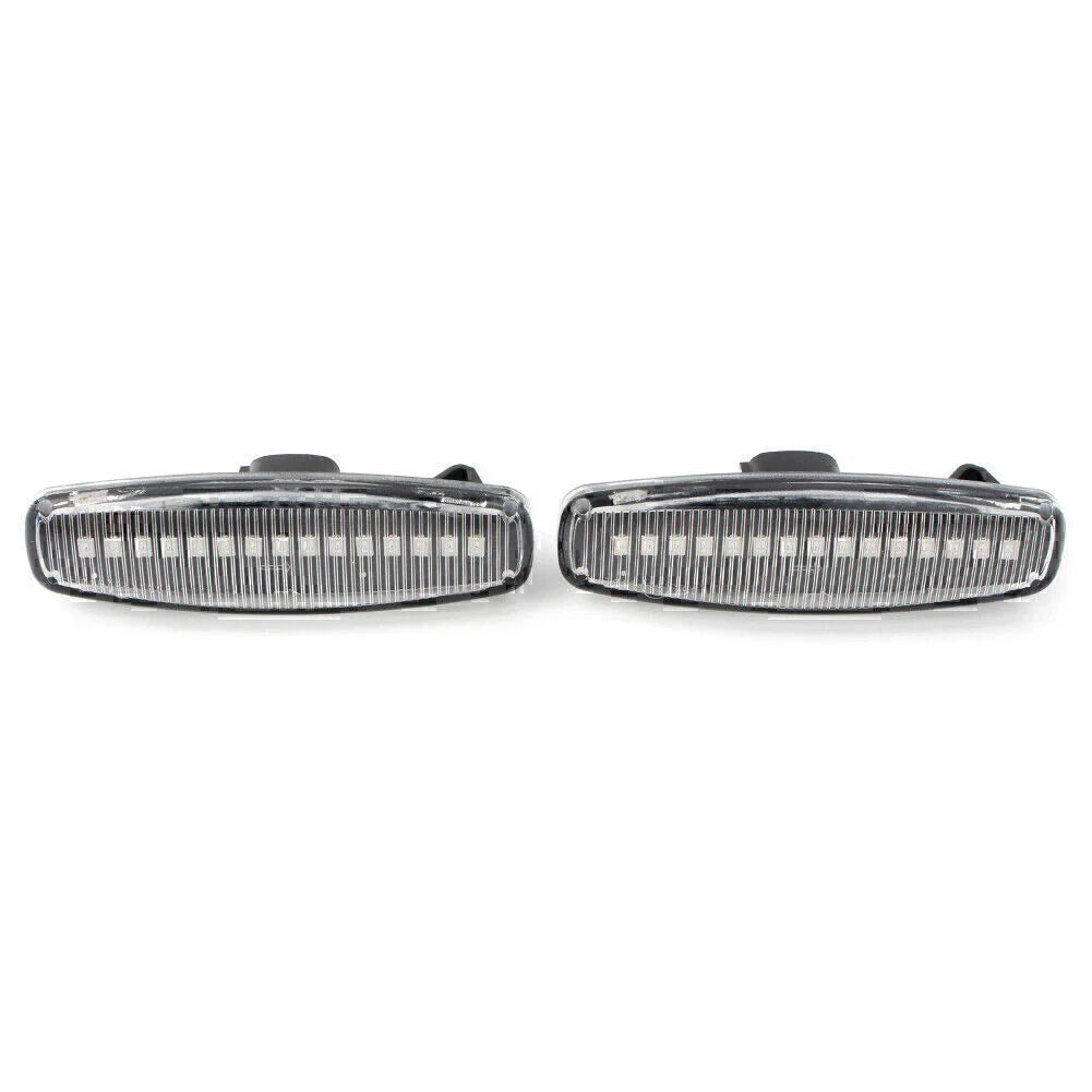 Clear LED Sequential Side Marker Lights for Infiniti EX25 M35 Q60 Q70 QX50 (2008-2020)