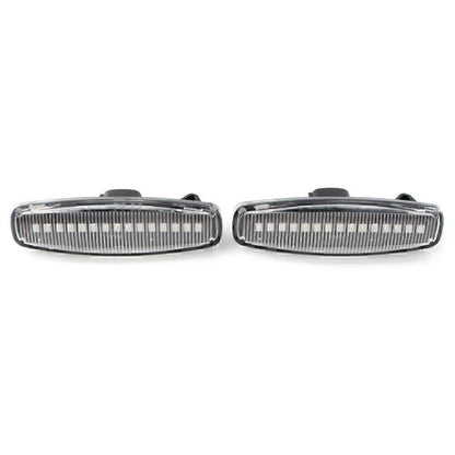 Clear LED Sequential Side Marker Lights for Infiniti EX25 M35 Q60 Q70 QX50 (2008-2020)