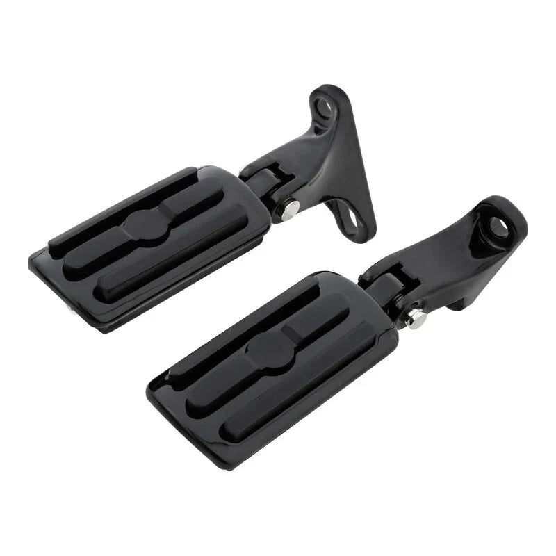 Black Rear Passenger Footpegs for Harley Street Glide (1993-2025)