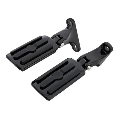 Black Rear Passenger Footpegs for Harley Street Glide (1993-2025)