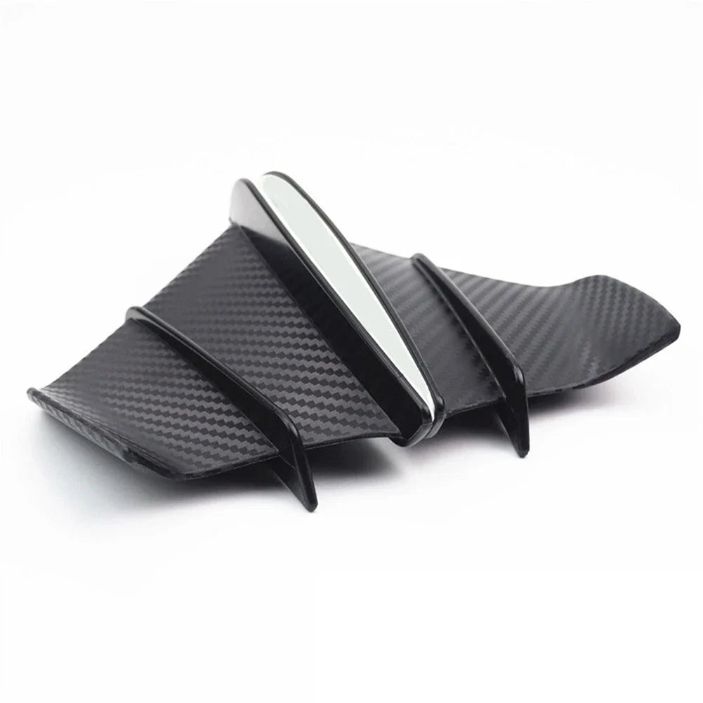 Carbon Fiber Side Winglets Air Deflector Wing Kit/Spoiler for Motorcycle