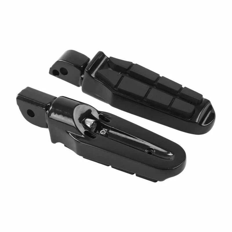 Black Rear Passenger Foot Pegs for Harley Softail Street Bob (2018-2025)