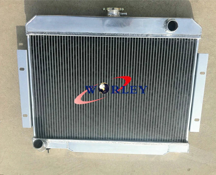 3 Row Aluminum Radiator + Fans for Jeep CJ Series (1970-1986)