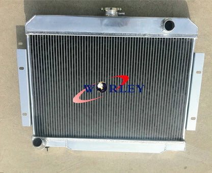 3 Row Aluminum Radiator + Fans for Jeep CJ Series (1970-1986)