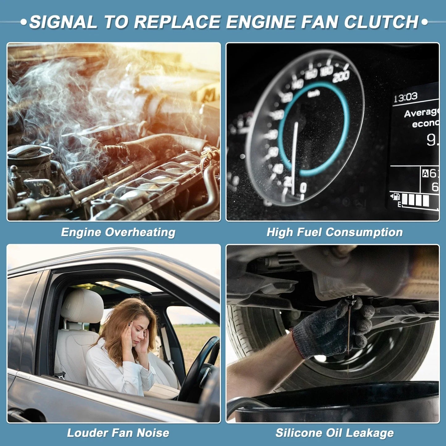 Fan Clutch Engine for BMW 323ci 2000 E46 2.5L