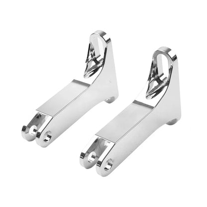 Chrome Extended Passenger FootPeg Kit for Harley Touring Road Street Glide (93-23)