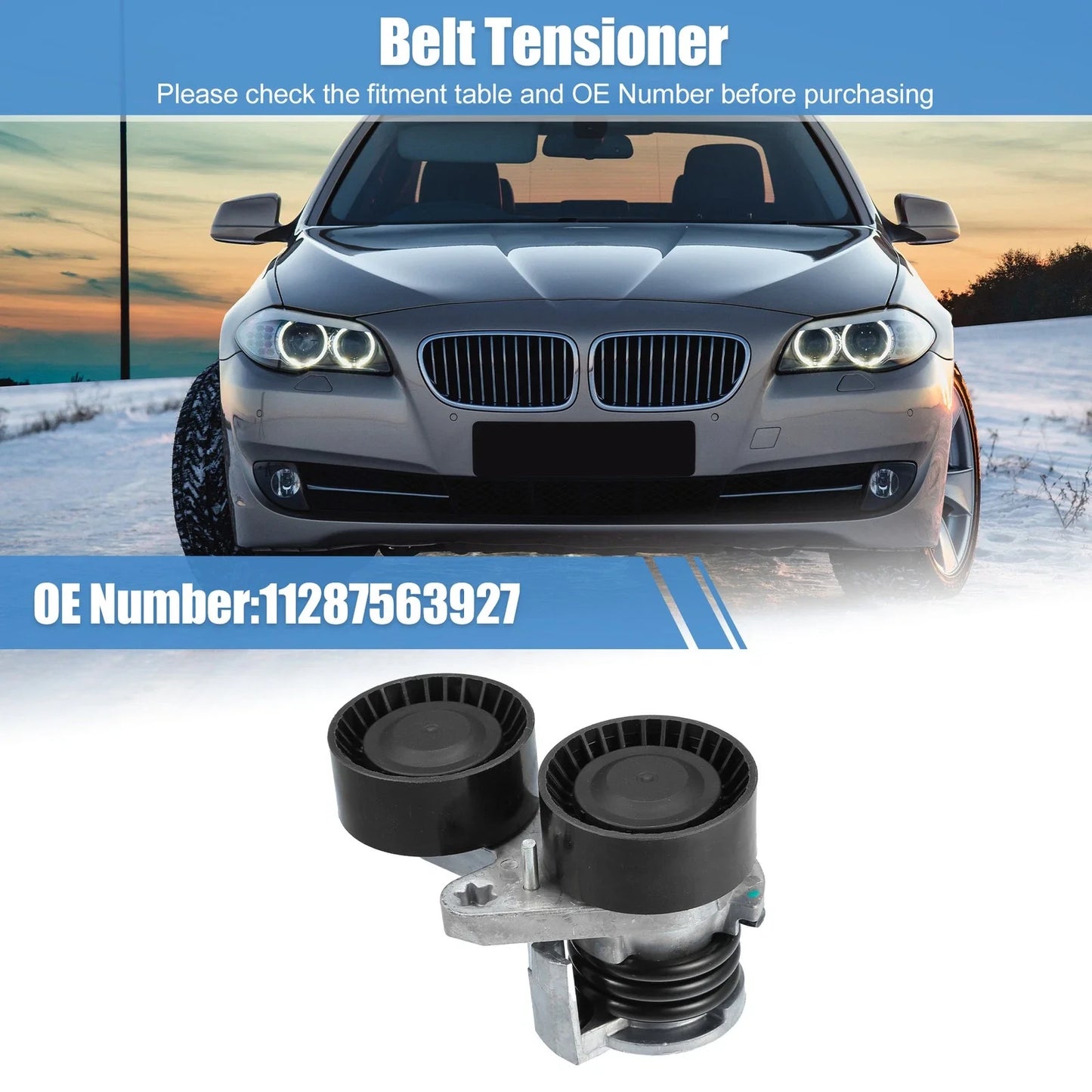 Engine Belt Tensioner Pulley Assembly 3.0L for BMW 335i (2007 - 2013)