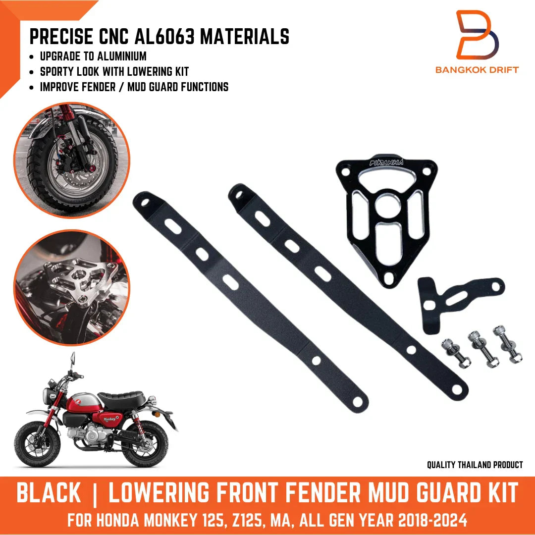 CNC Lowering Front Fender Mud Guard for Honda Monkey Z125 (All Gen)