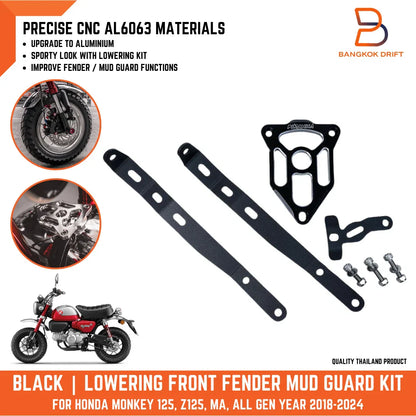CNC Lowering Front Fender Mud Guard for Honda Monkey Z125 (All Gen)