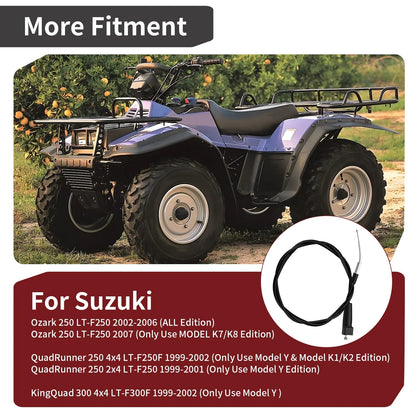 Throttle Cable Suzuki Ozark 250 QuadRunner 250 (1999–2007)