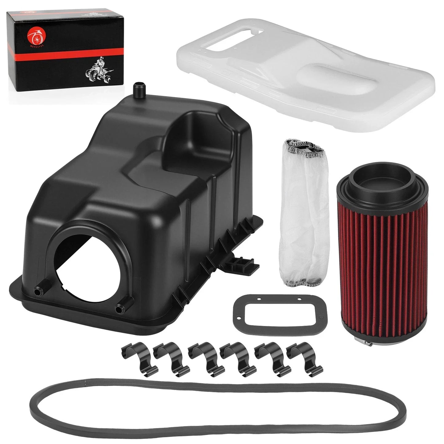 Air Filter Box & Lid & Clip & Seal Kit for Polaris Sportsman 450 (2006–2007)