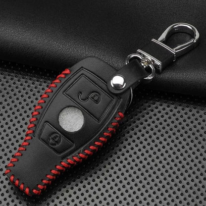 2 x Button Car Key Leather Protector Case for Mercedes A180 A200 A260