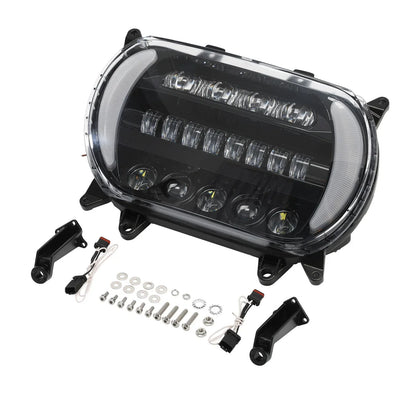 LED Headlight Assembly & Turn Signal Light for Harley Road Glide (2015-2023)