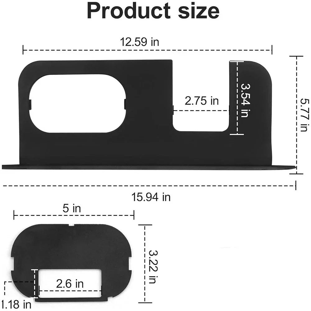 Rear Bumper Cover Plate Black for Ford Maverick (2022-2025)
