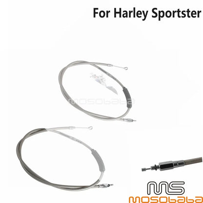 1.4M Stainless Clutch Cable for Harley Sportster XL883 XL1200 (1996-2015)