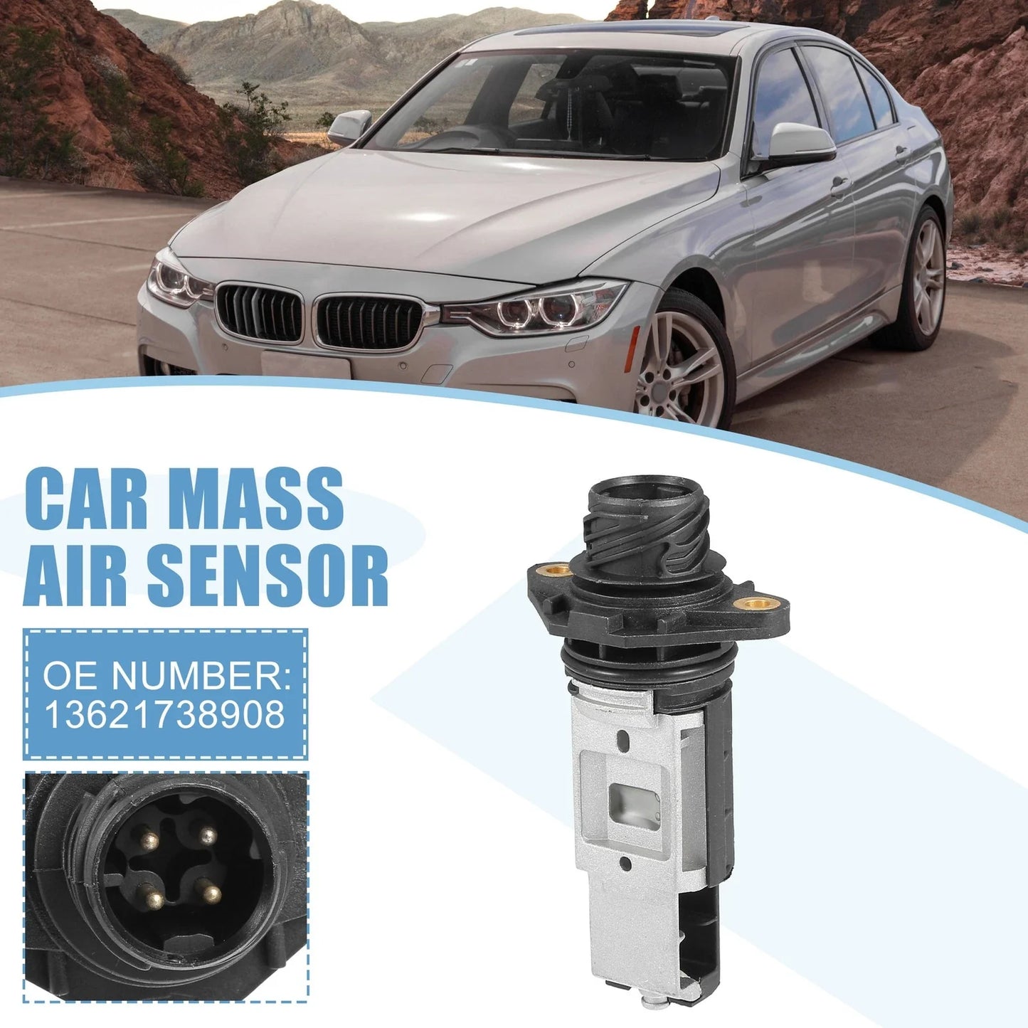 Mass Air Flow Sensor 2.5L for BMW 325i