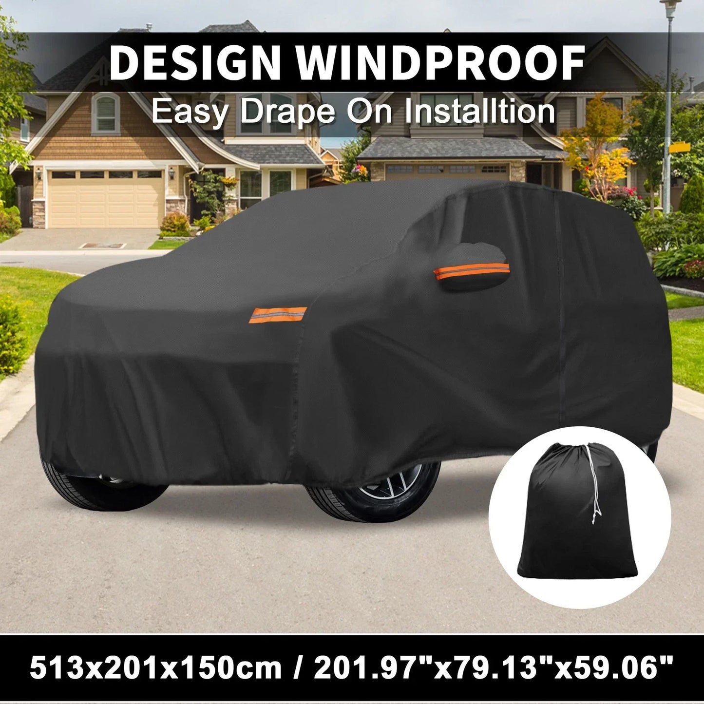 Waterproof 210D-PU Car Cover for Honda Pilot (2016-2023)