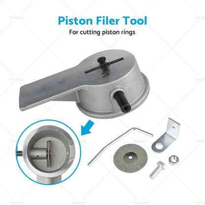 Piston Ring Gap Filer Tool for Filing Gaps - Rotate Gapping Grinder File