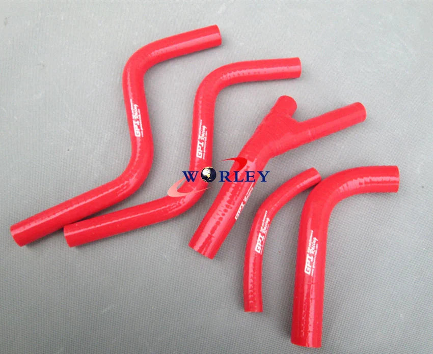 Silicone Radiator Hose for Honda CR250 CR250R (1985-1987) - Red