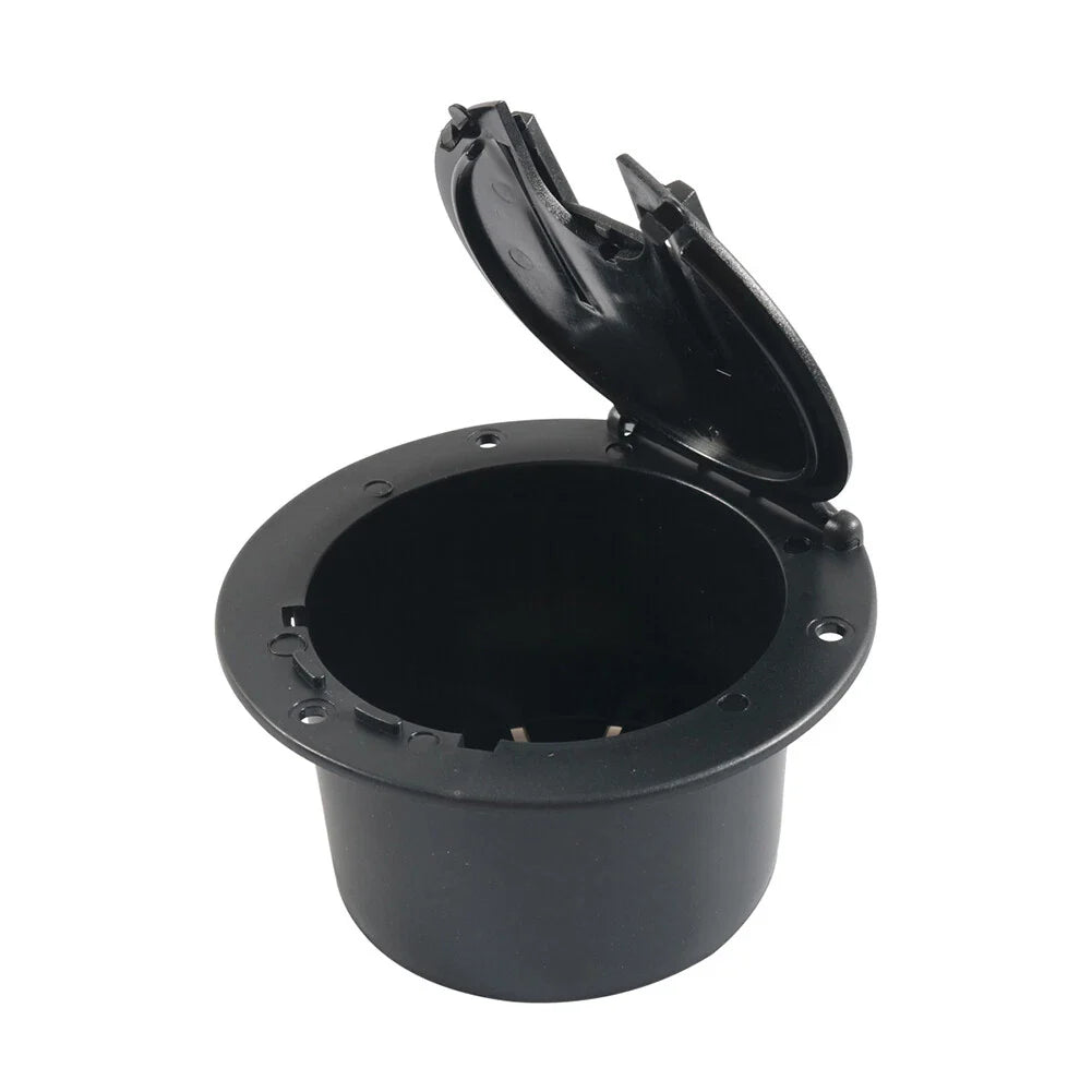Round Electric Power Cord Cable Hatch Cover for RV Camper Trailer (N/A)