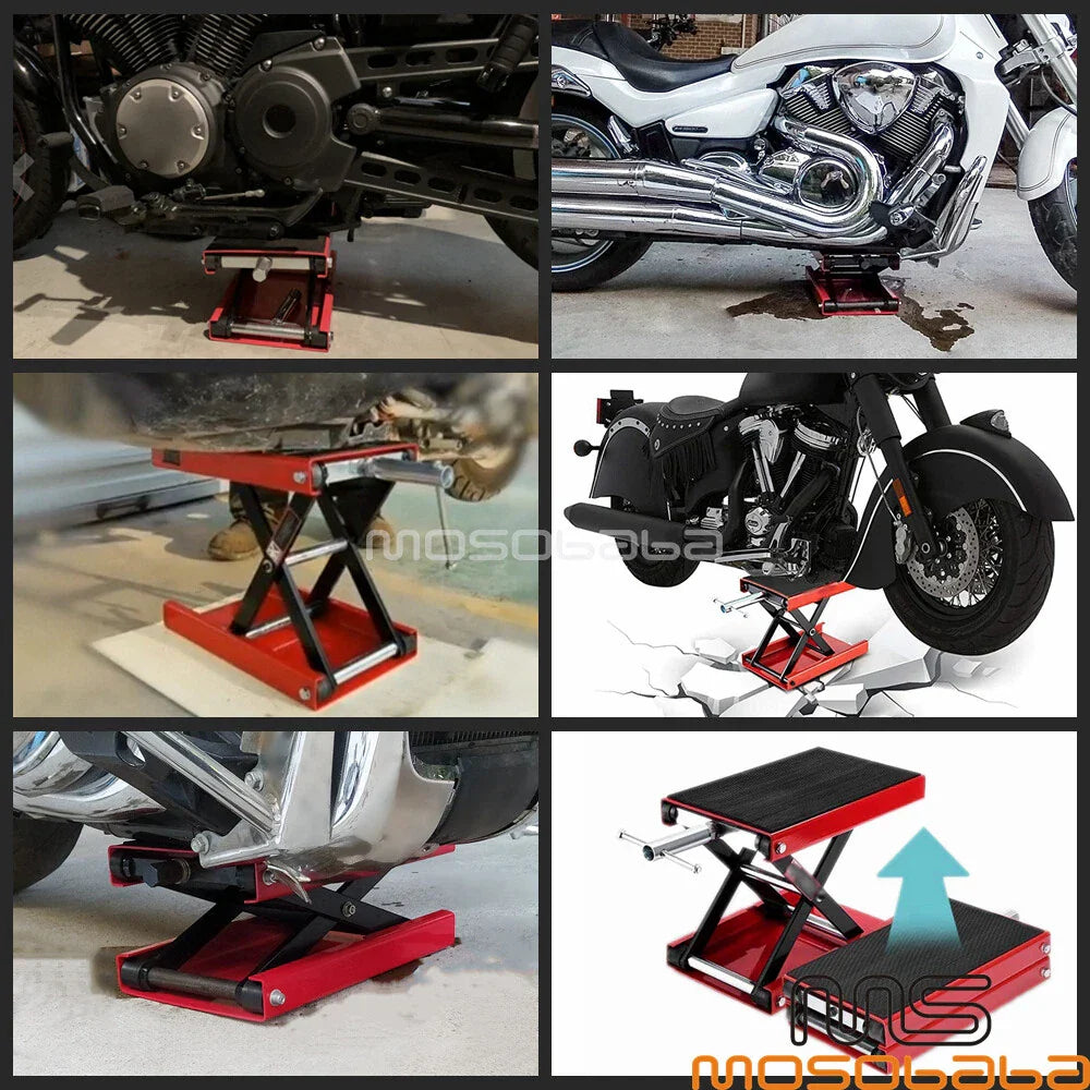 Heavy Duty Steel Repair Lift Stand Jack for Universal Motorcycle (N/A)