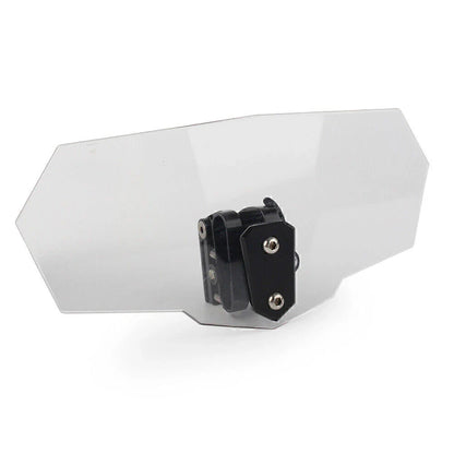 Clear Adjustable Windshield Extension Spoiler Deflector for Universal (N/A)