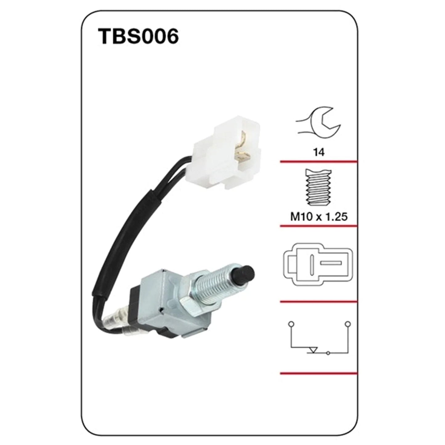 Brake Stop Light Switch for Toyota Cressida MX62 6cyl 2.8L 5M-E (1981–1984)